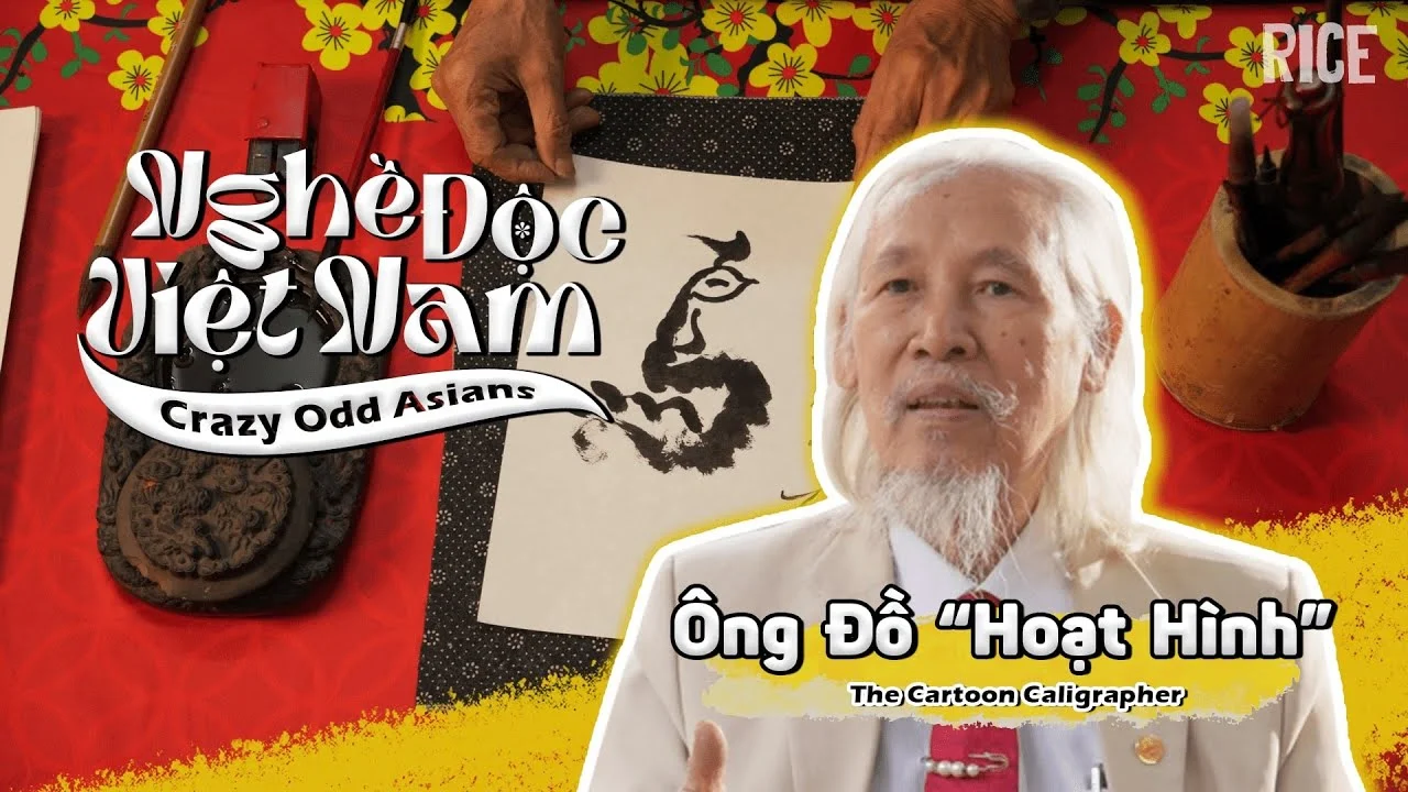 Ông đồ 'hoạt hình' nổi tiếng xứ Bắc vì tài năng và nét 'dị' khác người