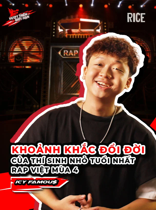 Khoảnh khắc đổi đời của thí sinh nhỏ tuổi nhất Rap Việt mùa 4 - ICY FAMOU$