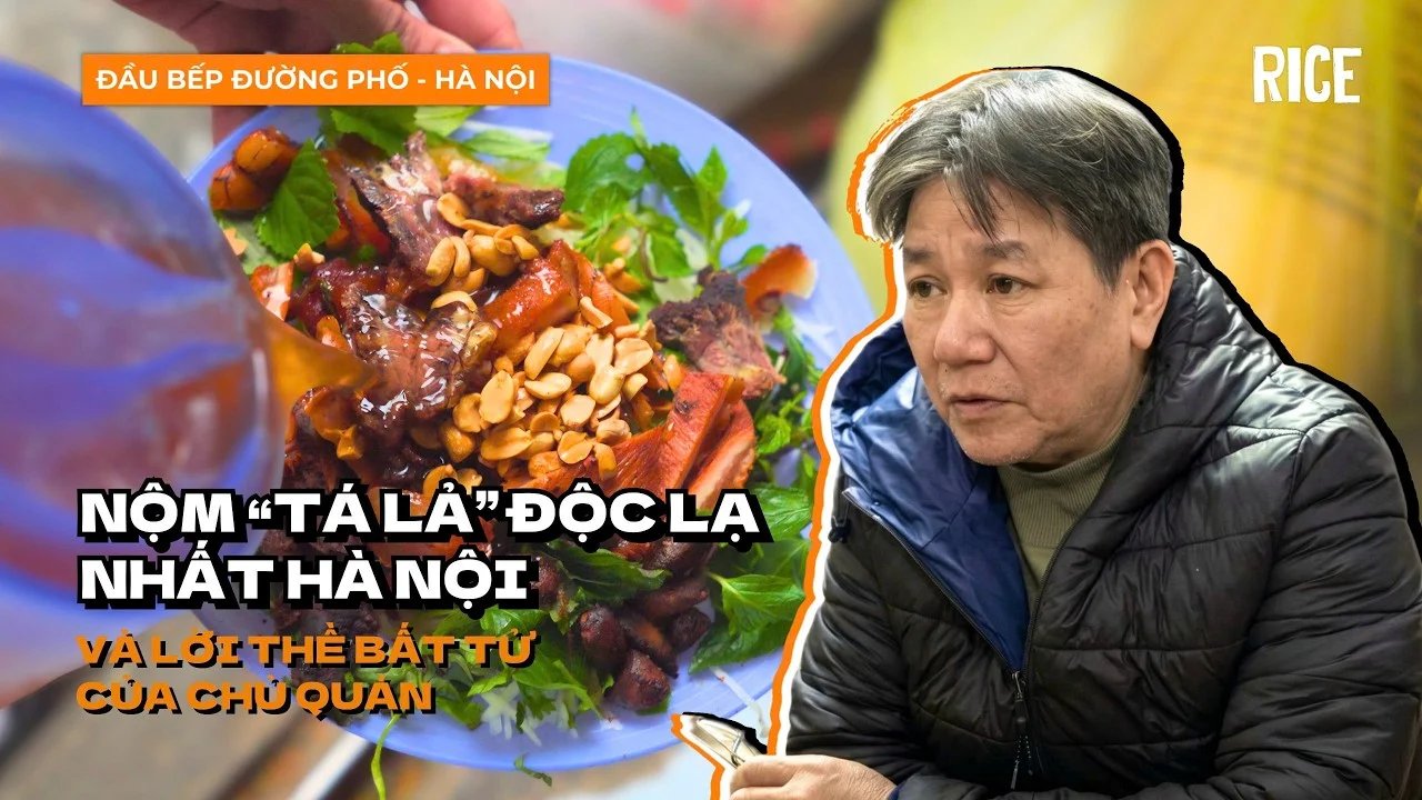 Món nộm ngẩu pín nổi tiếng lâu năm ở Hà Nội cùng "lời thế bất tử" của chủ quán